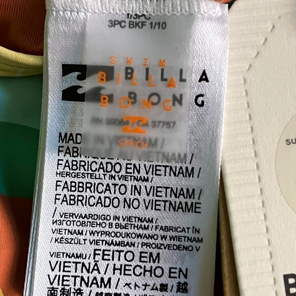 NWT Billabong Chasin Sunbeams High Rise Bikini Bottom size S - Picture 9 of 12